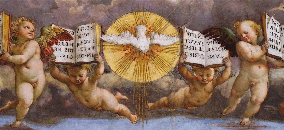 Raphael the Disputation of the Sacrament painting
